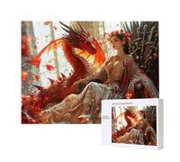Jigsaw Puzzles for Adults 6000 Piece, Puzzle Educational Games, Challenging Puzzle Game for The Whole for Women, Gifts for Men, DIY Craft Puzzles for Home Decoration Gifts, Theme: Queen Dragon C-593