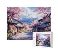 Jigsaw Puzzles for Adults 6000 Piece, Puzzle Educational Games, Challenging Puzzle Game for The Whole for Women, Gifts for Men, DIY Craft Puzzles for Home Decor, Theme: Cherry Blossoms Mount Fuji C902