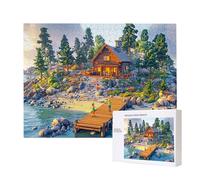 Jigsaw Puzzles for Adults 6000 Piece, Puzzle Educational Games, Challenging Puzzle Game for The Whole for Women, Gifts for Men, DIY Craft Puzzles for Home Decoration Gifts, Theme: Cabin Scenery C-824