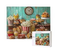 Jigsaw Puzzles for Adults 6000 Piece, Puzzle Educational Games, Challenging Puzzle Game for The Whole for Women, Gifts for Men, DIY Craft Puzzles for Home Decoration Gifts, Theme: Party Food C-598