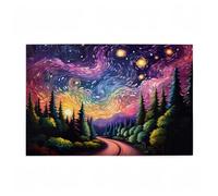 Jigsaw Puzzles for Adults 6000 Piece Starry Sky Large Puzzle Forest, Difficult Challenging Family Games for The Whole for Women, Wooden Jigsaws with Gift Box Packaging, Room Decor 105x179cm D-749