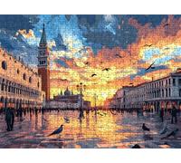 Jigsaw Puzzles for Adults 6000 Pieces, Family Games Jigsaw Puzzle Wooden, Challenging Brain Teaser Game, Home Decor, for Men Women, Large 70.7 x 41.5 inches Cartoon Architecture f0-536