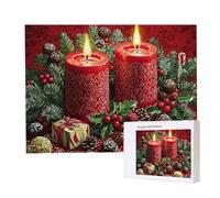 Jigsaw Puzzles for Adults 6000, Puzzle for Adults, Challenging Puzzle Educational Games, Puzzles Game for The Whole for Women, Gifts for Men, Home Decoration, Theme:（Christmas Candles) z-777