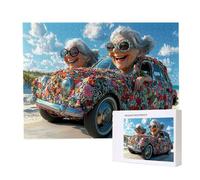 Jigsaw Puzzles for Adults 6000, Puzzle for Adults, Challenging Puzzle Educational Games, Puzzles Game for The Whole for Women, Gifts for Men, Home Decoration, Theme:（Car Old Woman) z-693