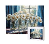 Jigsaw Puzzles for Adults 6000, Puzzle for Adults, Challenging Puzzle Educational Games, Puzzles Game for The Whole for Women, Gifts for Men, Home Decoration, Theme:（Daisy Vase) z-101