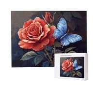 Jigsaw Puzzles for Adults 6000, Puzzle for Adults, Challenging Puzzle Educational Games, Puzzles Game for The Whole for Women, Gifts for Men, Home Decoration, Theme:（Red Rose) z-293