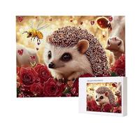 Jigsaw Puzzles for Adults 6000, Puzzle for Adults, Challenging Puzzle Educational Games, Puzzles Game for The Whole for Women, Gifts for Men, Home Decoration, Theme:（Rose Hedgehog) z-555