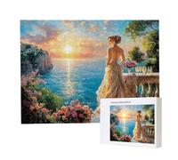 Jigsaw Puzzles for Adults 6000, Puzzle for Adults, Challenging Puzzle Educational Games, Puzzles Game for The Whole for Women, Gifts for Men, Home Decoration, Theme:（Women'S Sea View) z-651