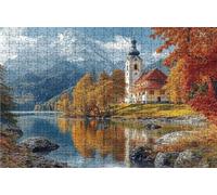 Jigsaw Puzzles for Adults 6000 Small Town 6000 Piece Jigsaw Puzzles for Adults, Challenging Puzzle Educational Game for The Whole for Women Gifts for Men Wall Art Room Decor Tree 72x42 in RXPT-11170