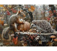 Jigsaw Puzzles for Adults 6000 Squirrel Hedgehog Puzzle High Definition Wooden Puzzle with Gifts Box Relaxing Home Activity Wall Decor Large Educational Puzzles Challenging Games for Adults s7h-562