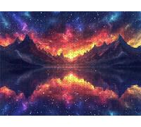 Jigsaw Puzzles for Adults 6000 Sunset Lake Puzzle High Definition Wooden Puzzle with Gifts Box Relaxing Home Activity & Wall Decor Large Educational Puzzles Challenging Games for Adults s7h-575