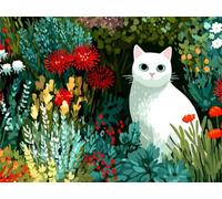 Jigsaw Puzzles for Adults 6000, White Cat Garden, Classic YHPGL0-12