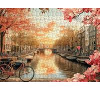 Jigsaw Puzzles for Adults 6000P, Large High Definition Puzzle Wooden, Relaxing Mind Game for Stress Relief, Creative Hobby, Room Wall Decor, Gifts for Men Women 70.7 x 41.5 inches Car Small Town f0-45