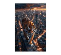 Jigsaw Puzzles for Adults 70 Animal Tiger City, Challenge Educational Game, Impossible High Difficult Jigsaw Puzzles for Adults, Puzzle 70 Pieces