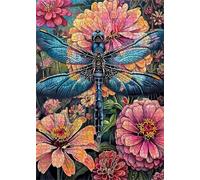 Jigsaw Puzzles for Adults 70, Dragonfly Flower, Impossible Puzzle for Adults Educational Games, Challenging Puzzles, Puzzle Game for Men Women Elders Seniors