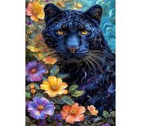 Jigsaw Puzzles for Adults 70, Flower Animal Leopard, Impossible Puzzle for Adults Educational Games, Challenging Puzzles, Puzzle Game for Men Women Elders Seniors