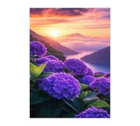 Jigsaw Puzzles for Adults 70 Hydrangea Flowers, Challenge Educational Game, Impossible High Difficult Jigsaw Puzzles for Adults, Puzzle 70 Pieces