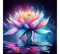 Jigsaw Puzzles for Adults 70 Piece,16x16 cm puzzle for adults Educational Game Challenge Toy 70 Pieces puzzles for Adult Home Decoration Puzzle Abstract Lotus Flower