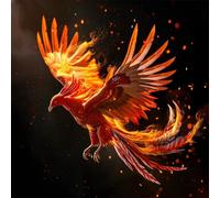 Jigsaw Puzzles for Adults 70 Piece,16x16 cm puzzle for adults Educational Game Challenge Toy 70 Pieces puzzles for Adult Home Decoration Puzzle Flaming Phoenix