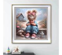 Jigsaw Puzzles for Adults 70 piece Beach Girl Dog, 70 Piece Difficult jigsaw puzzles for adults, Challenging Jigsaws 70 pieces, Puzzle Game for The Whole for Women, Gifts for Men 45x45cm