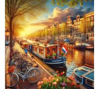 Jigsaw Puzzles For Adults 70 piece,Cities Rivers Harbors jigsaw puzzle 16x16 cm Challenging puzzles,DIY Puzzle for Home Decoration Family Perfect Game