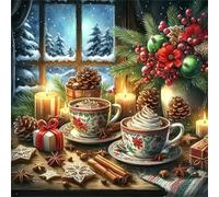 Jigsaw Puzzles for Adults 70 piece Coffee Pinecone, 70 Piece Difficult jigsaw puzzles for adults, Challenging Jigsaws 70 pieces, Puzzle Game for The Whole for Women, Gifts for Men 45x45cm