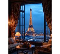 Jigsaw Puzzles for Adults 70 piece,Eiffel Tower Scenery puzzles for adults,Classic Educational Games DIY Handwork Puzzle for Home Decor Gift