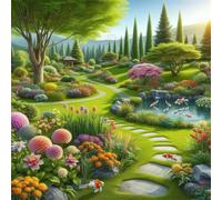 Jigsaw Puzzles for Adults 70 piece Green Park, 70 Piece Difficult jigsaw puzzles for adults, Challenging Jigsaws 70 pieces, Puzzle Game for The Whole for Women, Gifts for Men 45x45cm