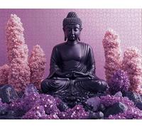 Jigsaw Puzzles for Adults 70 Piece Jigsaw for Adults Educational Game Challenge Toy 70 Pieces for Adolescent. Buddha Educational Games Home Decoration. Theme:Plant, K-2