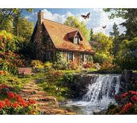 Jigsaw Puzzles for Adults 70 Piece Jigsaw for Adults Educational Game Challenge Toy 70 Pieces for Adolescent. Green Educational Games Home Decoration. Theme:Fall, K-2