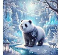 Jigsaw Puzzles for Adults 70 Piece jigsaw puzzles for Adult Educational Game Challenge Toy 70 Pieces Puzzle Challenging Games for The Whole for adults,Frozen Waterfall Panda puzzle Gifts