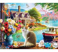 Jigsaw Puzzles for Adults 70 Piece jigsaw puzzles for Adult Educational Game Challenge Toy 70 Pieces Puzzle Challenging Games for The Whole for adults,Landscape Houses Animals puzzle Gifts