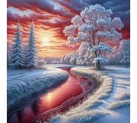 Jigsaw Puzzles for Adults 70 Piece jigsaw puzzles for Adult Educational Game Challenge Toy 70 Pieces Puzzle Challenging Games for The Whole for adults,Woodland Snow Scene River puzzle Gifts