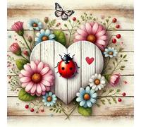 Jigsaw Puzzles for Adults 70 Piece jigsaw puzzles for Adult Educational Game Challenge Toy 70 Pieces Puzzle Challenging Games for The Whole for adults,Daisy Heart Ladybug puzzle Gifts