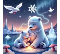 Jigsaw Puzzles for Adults 70 Piece jigsaw puzzles for Adult Educational Game Challenge Toy 70 Pieces Puzzle Challenging Games for The Whole for adults,Ice Lake Bear puzzle Gifts