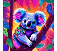 Jigsaw Puzzles for Adults 70 Piece jigsaw puzzles for Adult Educational Game Challenge Toy 70 Pieces Puzzle Challenging Games for The Whole for adults,Colorful Leaf Koala puzzle Gifts