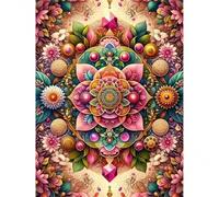 Jigsaw Puzzles for Adults 70 Piece jigsaw puzzles for Adult Educational Game Challenge Toy 70 Pieces Puzzle Challenging Games for The Whole for adults,Pink Mandala Flowers puzzle Gifts