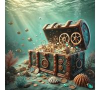 Jigsaw Puzzles for Adults 70 piece Treasure Trove, 70 Piece Difficult jigsaw puzzles for adults, Challenging Jigsaws 70 pieces, Puzzle Game for The Whole for Women, Gifts for Men 45x45cm