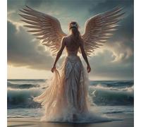 Jigsaw Puzzles for Adults 70 Pieces Beach Angel Woman,Hard Difficult Challenging Puzzle for adults,70 Piece Educational Game Home Decoration puzzle