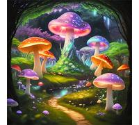 Jigsaw Puzzles for Adults 70 Pieces Cave Mushrooms,Hard Difficult Challenging Puzzle for adults,70 Piece Educational Game Home Decoration puzzle