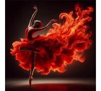 Jigsaw Puzzles for Adults 70 Pieces Fantasy Flame Ballerina,Hard Difficult Challenging Puzzle for adults,70 Piece Educational Game Home Decoration puzzle