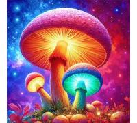 Jigsaw Puzzles for Adults 70 Pieces Fantasy Mushrooms,Hard Difficult Challenging Puzzle for adults,70 Piece Educational Game Home Decoration puzzle