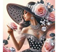 Jigsaw Puzzles for Adults 70 Pieces Fashion Rose Women,Hard Difficult Challenging Puzzle for adults,70 Piece Educational Game Home Decoration puzzle
