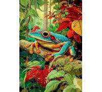 Jigsaw Puzzles for Adults 70, Puzzles for Adults Animal Frog, Challenging Difficult Logic Puzzle, Puzzle 70 Pieces for Adult 7.9 x 5.9 inch