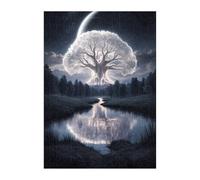 Jigsaw Puzzles for Adults 70 Tree of Life Lake, Challenge Educational Game, Impossible High Difficult Jigsaw Puzzles for Adults, Puzzle 70 Pieces