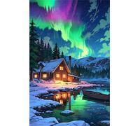 Jigsaw Puzzles for Adults 700 Aurora Landscape Puzzle Impossible Hard Difficult Challenging Puzzle for Adults 700 Piece Puzzle Games 20.5 x 15 inch