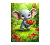 Jigsaw Puzzles for Adults 700 Elephant Flower Butterfly, Challenge Educational Game, Impossible High Difficult Jigsaw Puzzles for Adults, Puzzle 700 Pieces