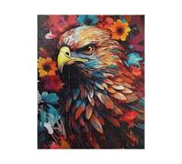 Jigsaw Puzzles for Adults 700, Flower Eagle Puzzle, Challenging Puzzles, Perfect for Relaxation, Creativity & Gift Giving 700 Piece Puzzle Games for Adults