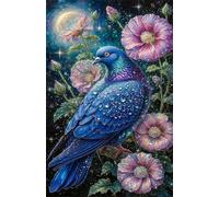 Jigsaw Puzzles for Adults 700, Moon Flowers Birds Puzzle, Challenging Puzzles, Perfect for Relaxation, Creativity & Gift Giving 700 Piece Puzzle Games for Adults
