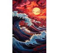 Jigsaw Puzzles for Adults 700, Moon Waves Puzzle, Challenging Puzzles, Perfect for Relaxation, Creativity & Gift Giving 700 Piece Puzzle Games for Adults